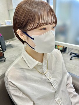 リアン バイ キートス(Lien by kiitos) ○割れない顔まわり耳かけコンパクトショート/アッシュブラウン