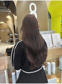 ピンクベージュ ピンクラベンダー ブリーチなしダブルカラー
