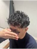 MEN’S HAIR/サーフカール/刈り上げセンターパート/柏