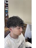 波巻きパーマ