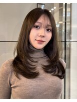 ベル 新宿(Belle)&nbsp;明るめベージュとレイヤーカットで春モテヘアに