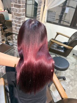 アクロ あべの店(ACRO) 透明感カラーで作るワインレッド