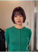顔まわりレイヤーボブ
