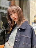 【ステップボーンカット】フェイスレイヤーハイライトロブ