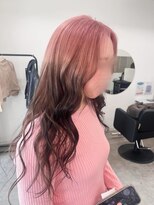 ワンバイワンヘアーツー(OnexOne HAIR2)&nbsp;ピンク×ブラウングラデーション/ルーツカラー