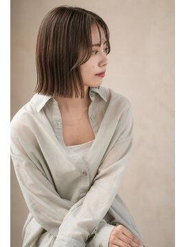 ヘアーループセラデザインワークス(Hair ruup Sela design works) 透け感シアーボブ