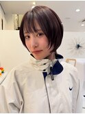 「乾かすだけでまとまる◎小顔ショートボブ」