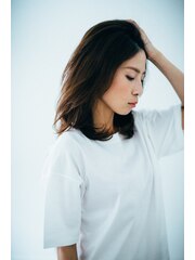 【cotton】かき上げバングでクールフェミニンに       横山 義人