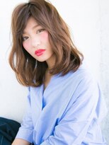 リリアン 表参道(relian)&nbsp;ゆる巻きミディ×マロンブラウン