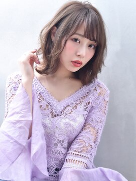 オウル(Owll) ★DISHEL★ 似合わせカットゆるふわブルージュヴェールウェーブ