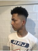 かき上げヘアショートレイアーくせ毛風パーマコンマヘア33