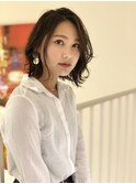 +animoせんげん台+グレイアッシュの外ハネくびれヘアN