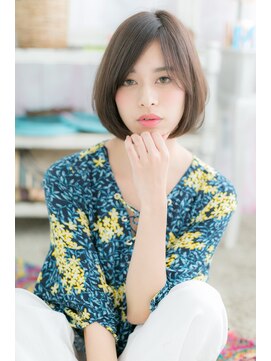 ミック ヘアアンドメイク アップ 駒込店(miq Hair&Make up) 小顔前下がりナチュラルアッシュミニボブb1