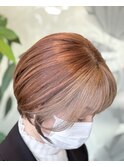 大人ショート×フェイスフレーミング（ハニーシルバー）