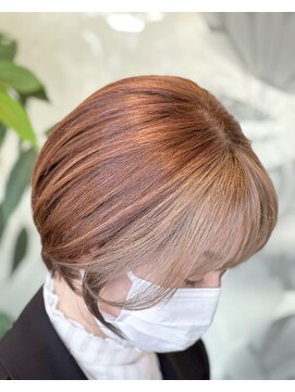 エディット アンド 緑地(Edit&) 大人ショート×フェイスフレーミング（ハニーシルバー）