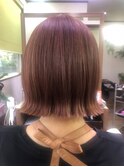 透明感カラー×外ハネヘアスタイル
