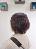 ロゼピンクショートボブ