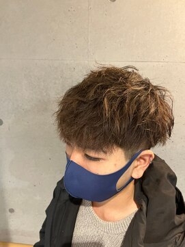 メンズサロンドットリアン(dot. lien) 無造作スパイラルパーマ刈り上げマッシュメンズパーマ
