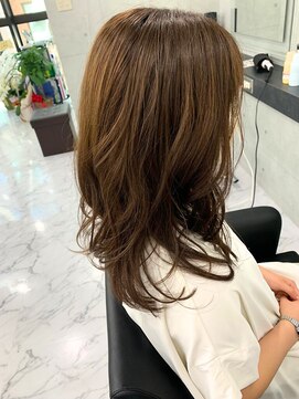 エンディアリング 東銀座(Endearing) 斜めバング/グレージュカラー/デザインカラー/眉毛/銀座/東銀座