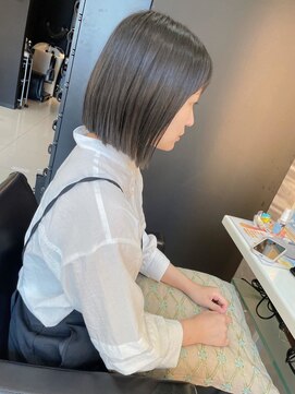 ソーホーニューヨーク 函館店(SOHOnewyork) アッシュベージュ/ブリーチなし/ボブ/函館/五稜郭/美容室