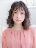 オン眉シースルーバングくせ毛風ウェットヘアa越谷20代30代40代