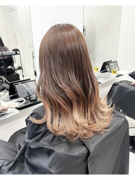 アライブ キチジョウジ(ALIVE Kichijoji) 【ALIVE吉祥寺】ミルクティーベージュグラデーション