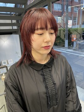ヘアー アイス 御器所本店(HAIR ICI) 20代30代大人可愛い小顔ショート丸みボブウルフカット