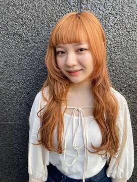ヴォーチェ フォーヘアー(VOCE for hair) 大人かわいいナチュラルくびれヘアハイレイヤーピンクオレンジ