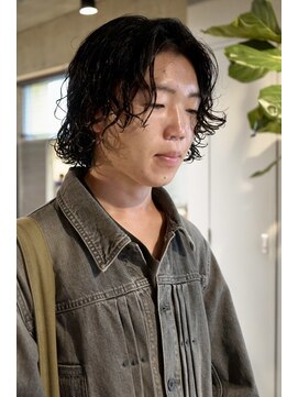 キュー(Cue_) 色気メンズボブパーマ