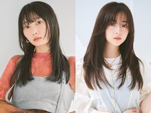 ナチュラルで柔らかな質感のストレートヘア