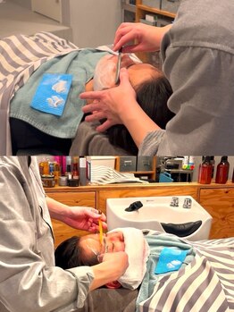 アマミカットクラブ(AMAMI CUT CLUB)の写真/【松原/天美】スチームで肌の保湿をしながらシェービングをさせていただいております。是非お試しください