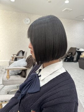 ロエン 西岡崎店(ROEN) #切りっぱなしボブ/10代/20代/30代/ストレートパーマ/艶髪