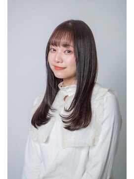 ルフュージュ バイ プロデュース 相模大野店(Refuge by Produce) レイヤーカット/ショコラブラウン/ストレートロング