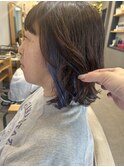 パープルアッシュ・インナーカラー