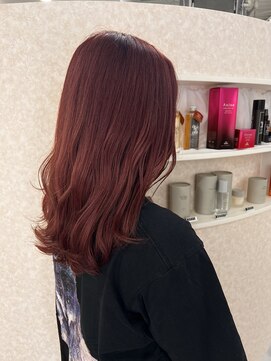 ウル(ulu) #カシスレッド#ダブルカラー(ブリーチあり)