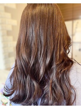 ヘアーズファイン(hair's fine) 大人可愛い◎アッシュブラウンミディアムレイヤー20代30代