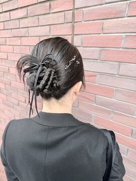 アース 市ヶ谷店(HAIR&MAKE EARTH) 20代30代カチモリ◎お呼ばれタイト大人可愛いお団子