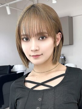 ワンズ リー 上大岡店(One's ly) 大人ガーリー/似合わせカット/ベージュカラー