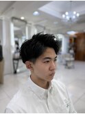 冬◎メンズ爽やかアップバングパーマなしスタイリング