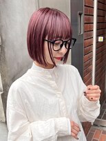 ジェム(GEM)&nbsp;アプリコットオレンジ/ピンクカラー/フェザーショート★27