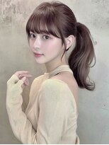 ランテルディ 渋谷(LANTERDIT)&nbsp;【LANTERDIT/Risa】ラベンダーベージュ/顔周り/前髪カット/小顔