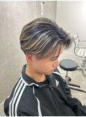 バレイヤージュ メンズ センターパート