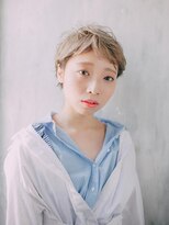 ファーレ マリン アンド ビューティー(Fare marine&beauty)&nbsp;【外国人風】ハイトーンカラーのマニッシュショート［汐入駅］