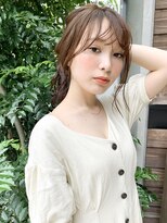 アイティー バイ アルバム 浦和店(IT by ALBUM)&nbsp;ゆるリゾートスタイル_オリーブカラーハイライトカラー_47589