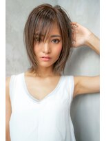 ハバナ 天神(HAVANA)&nbsp;大人可愛い☆前下がりショートボブ×グレージュ