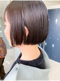 前下がりボブ、スリークボブ、コスメストレート、ワイドバング