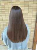 白髪ぼかしハイライト&オリーブベージュ&サイエンスアクア