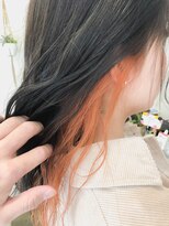 パレットヘアーズ 草津店(Palette Hairs) オレンジイヤリングカラー