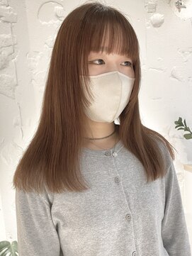 コフィー バイ メルト 吉祥寺(cofy by melt) 【中澤彩乃】ベージュカラーチョコブラウンウルフレイヤー前髪