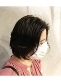 濡れ感パーマ